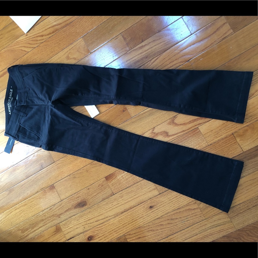 American Eagles navy boot cut stretch pants size 0